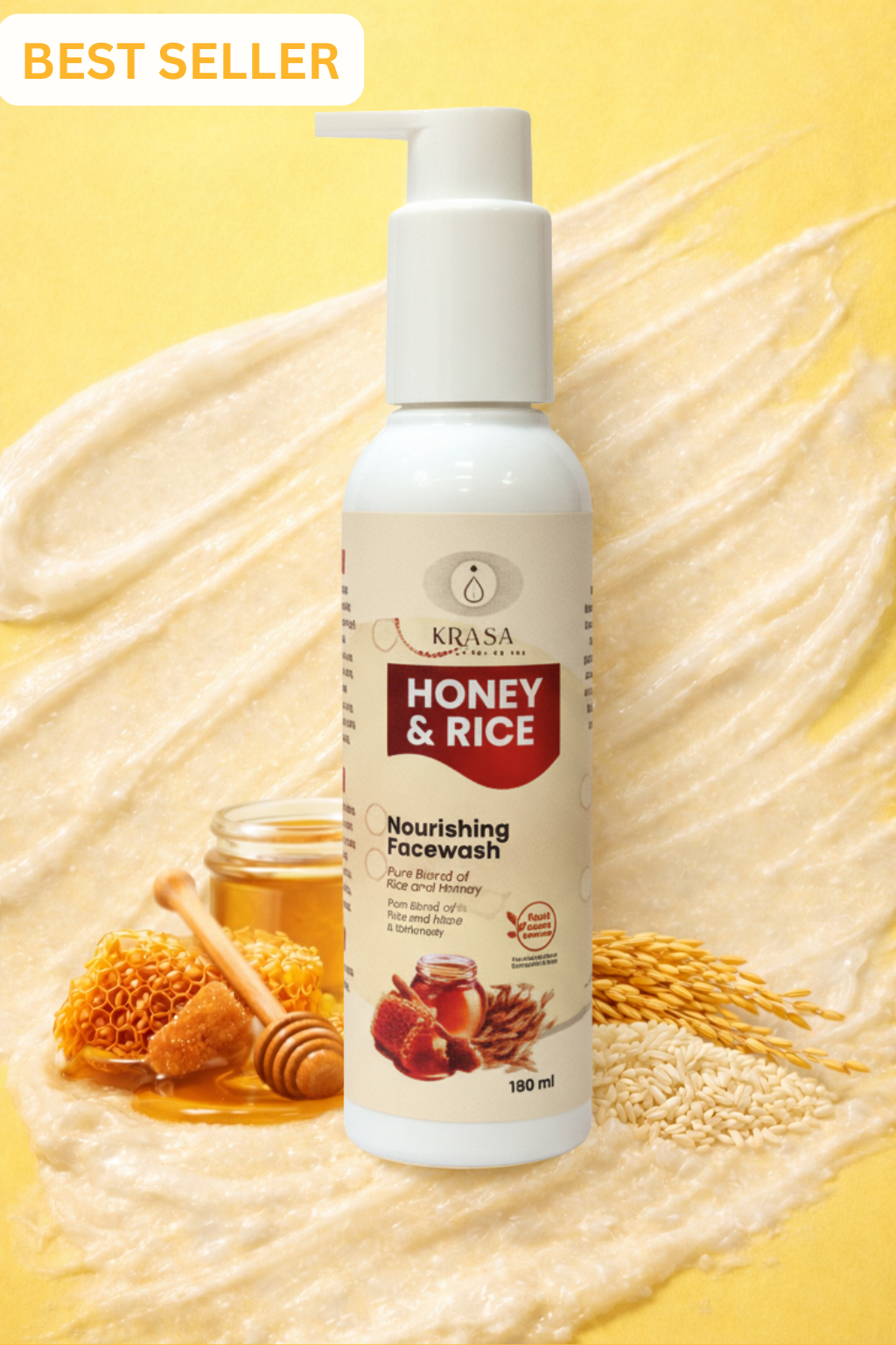 KRASA Honey & Rice Facewash