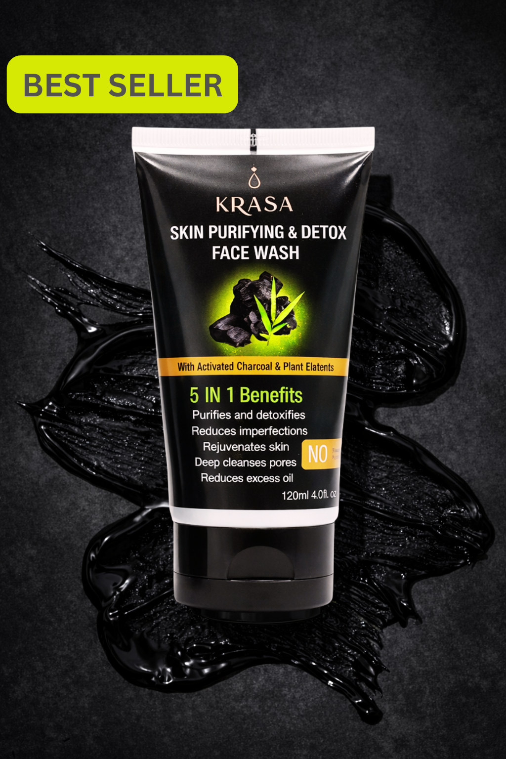 KRASA CHARCOAL FACEWASH