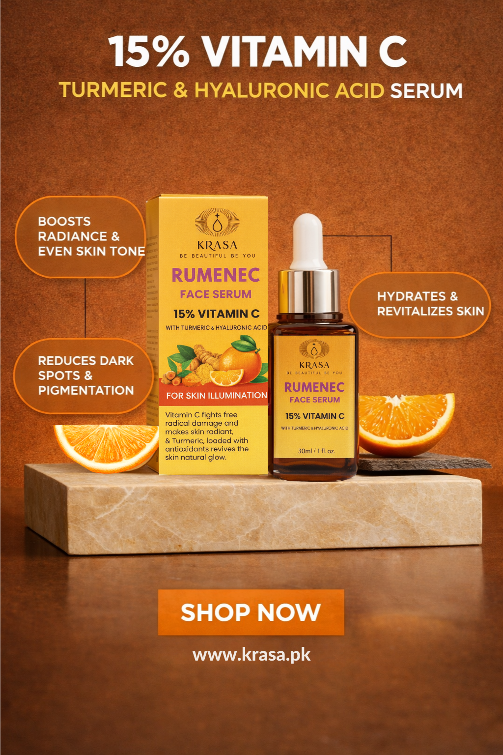 KRASA RUMENEC 15% VITAMIN C SERUM