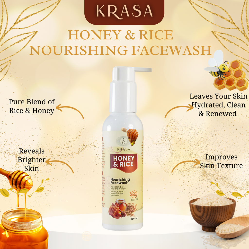 KRASA Honey & Rice Facewash