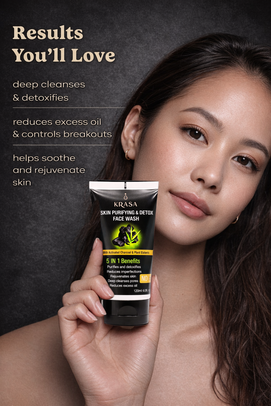 KRASA CHARCOAL FACEWASH