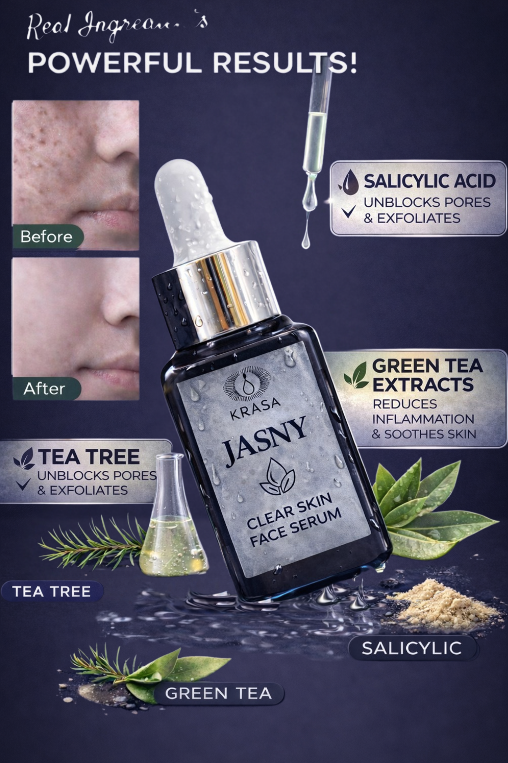 KRASA JASNY CLEAR SKIN FACE SERUM