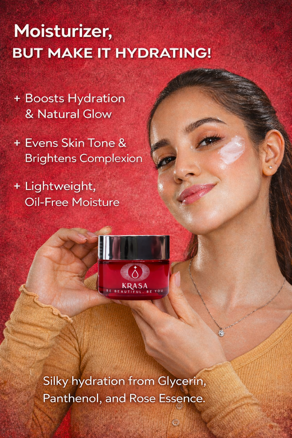 KRASA ROSE GLOW HYDRATION GEL