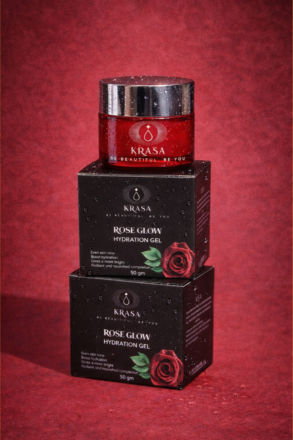 KRASA ROSE GLOW HYDRATION GEL