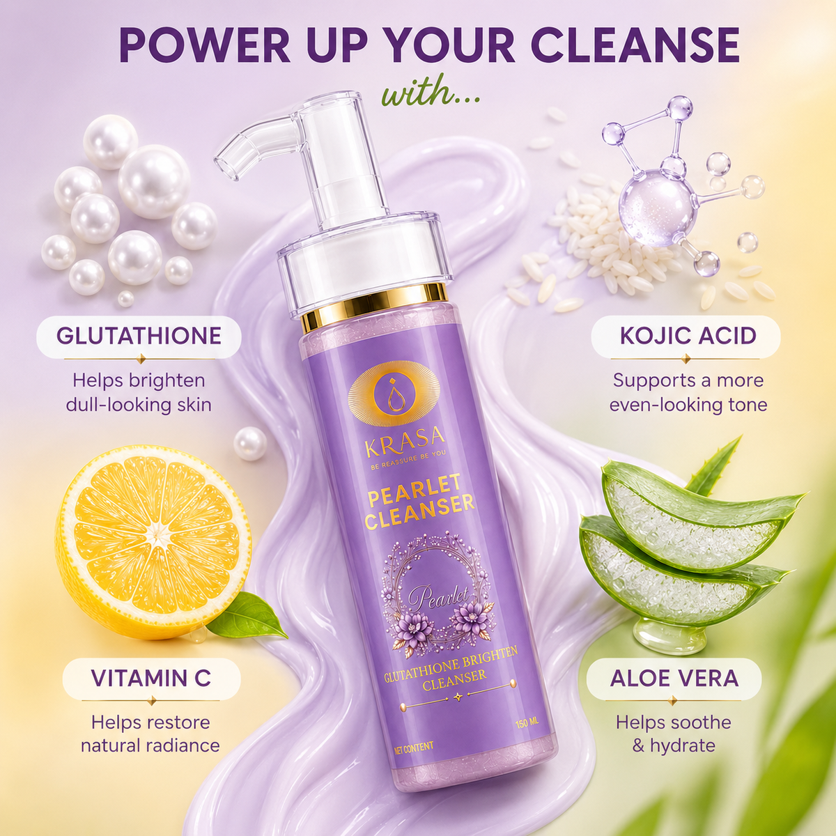 KRASA PEARLET FACE CLEANSER