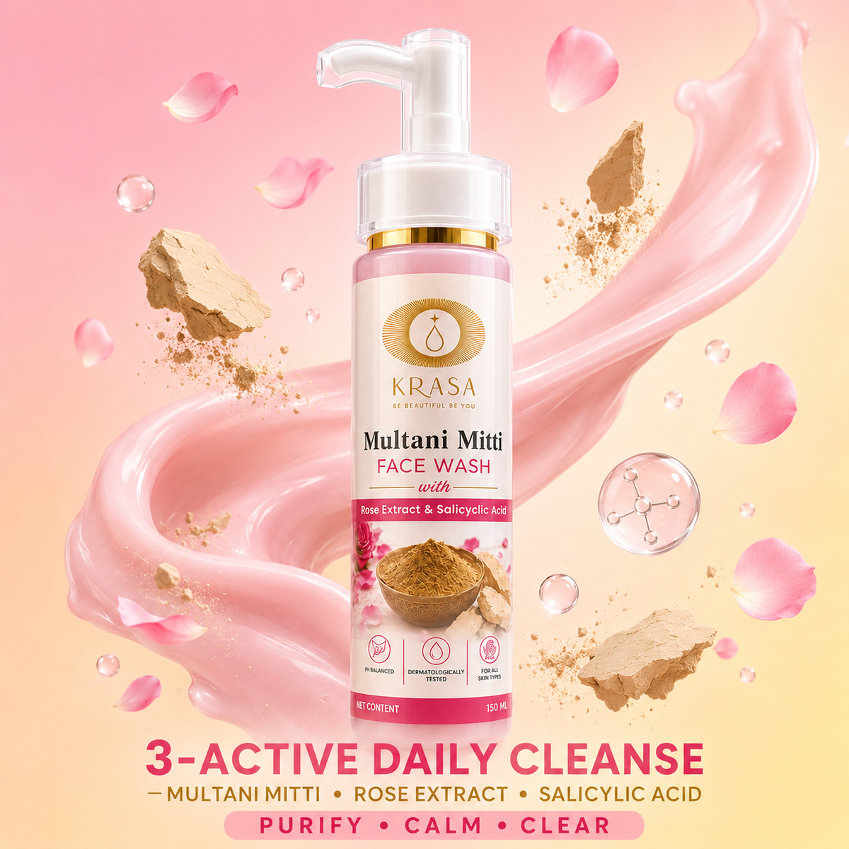 KRASA MULTANI MITTI FACE WASH