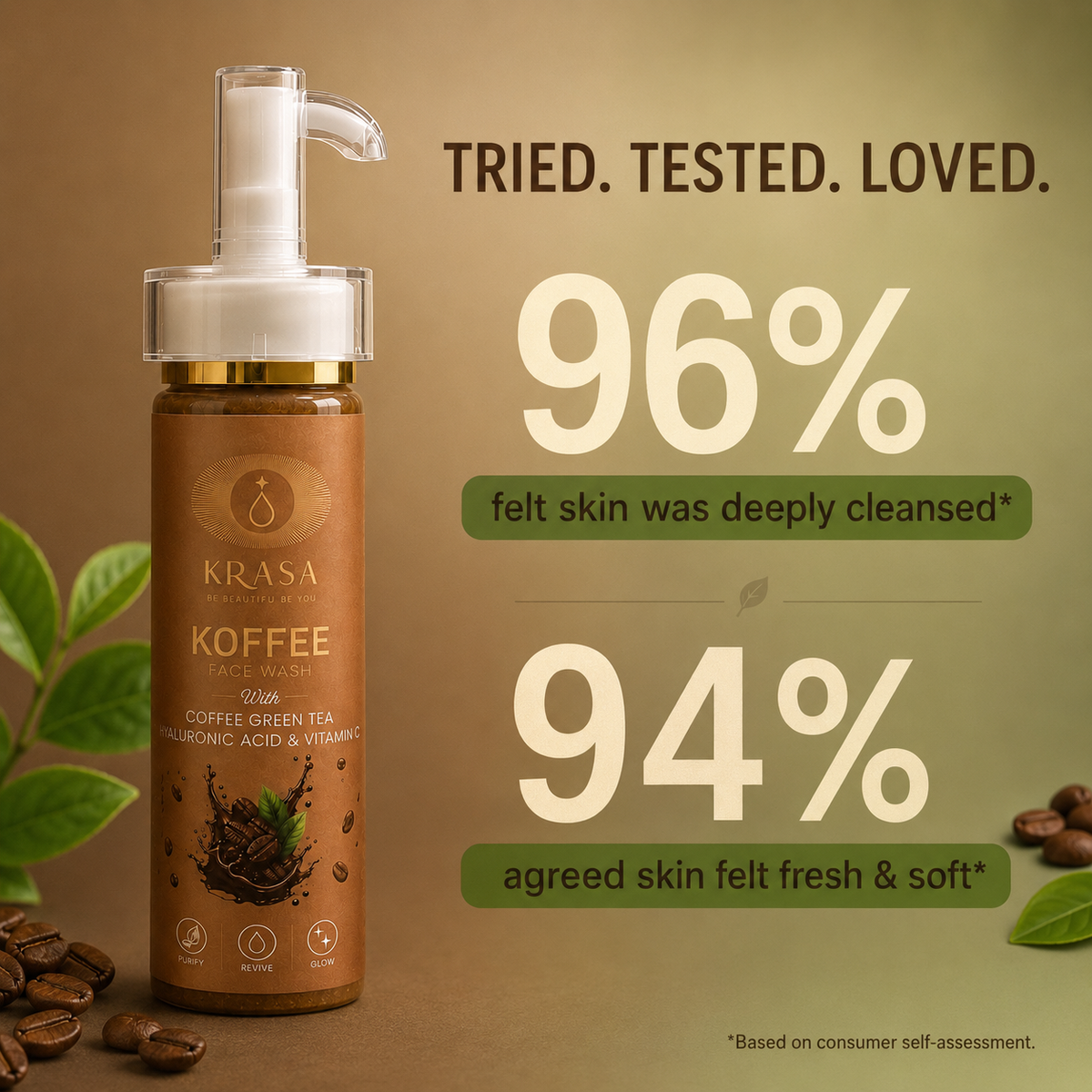 KRASA KOFFEE FACE WASH