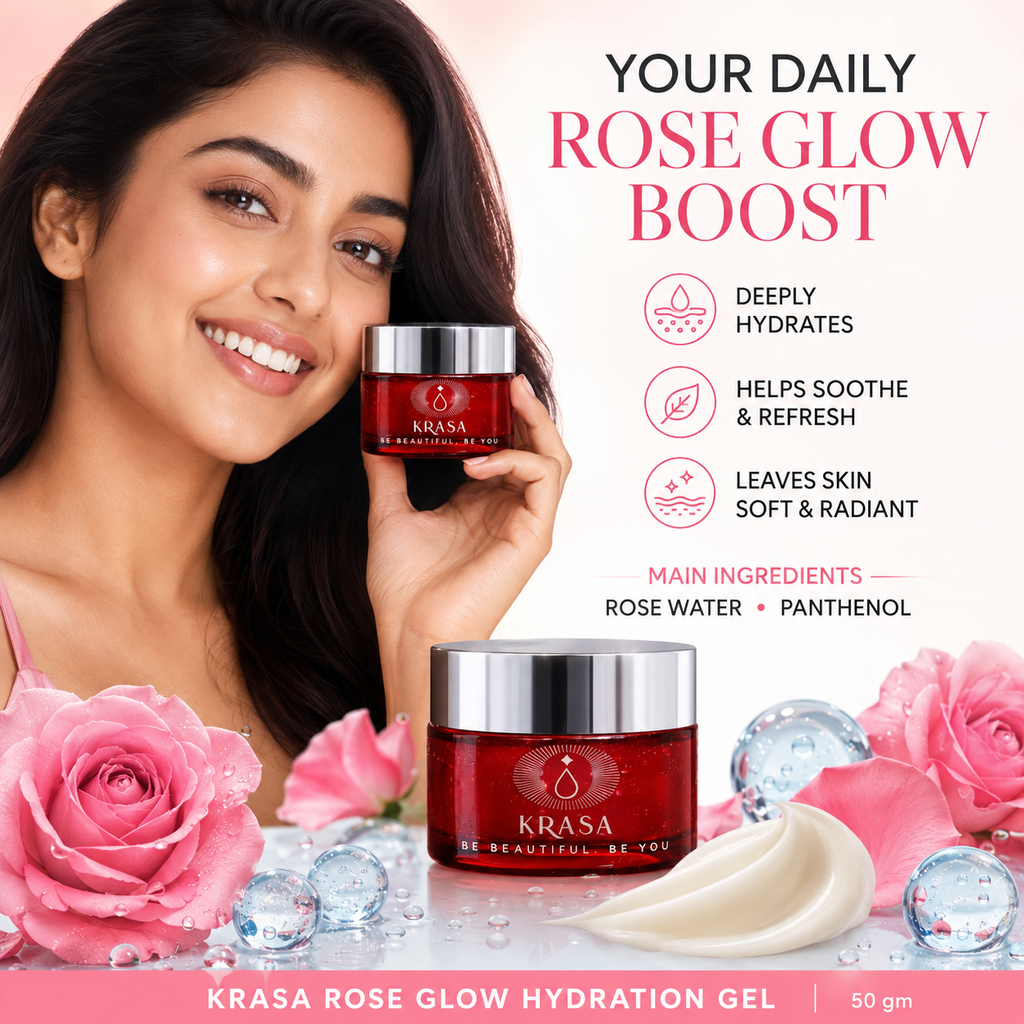 KRASA ROSE GLOW HYDRATION GEL