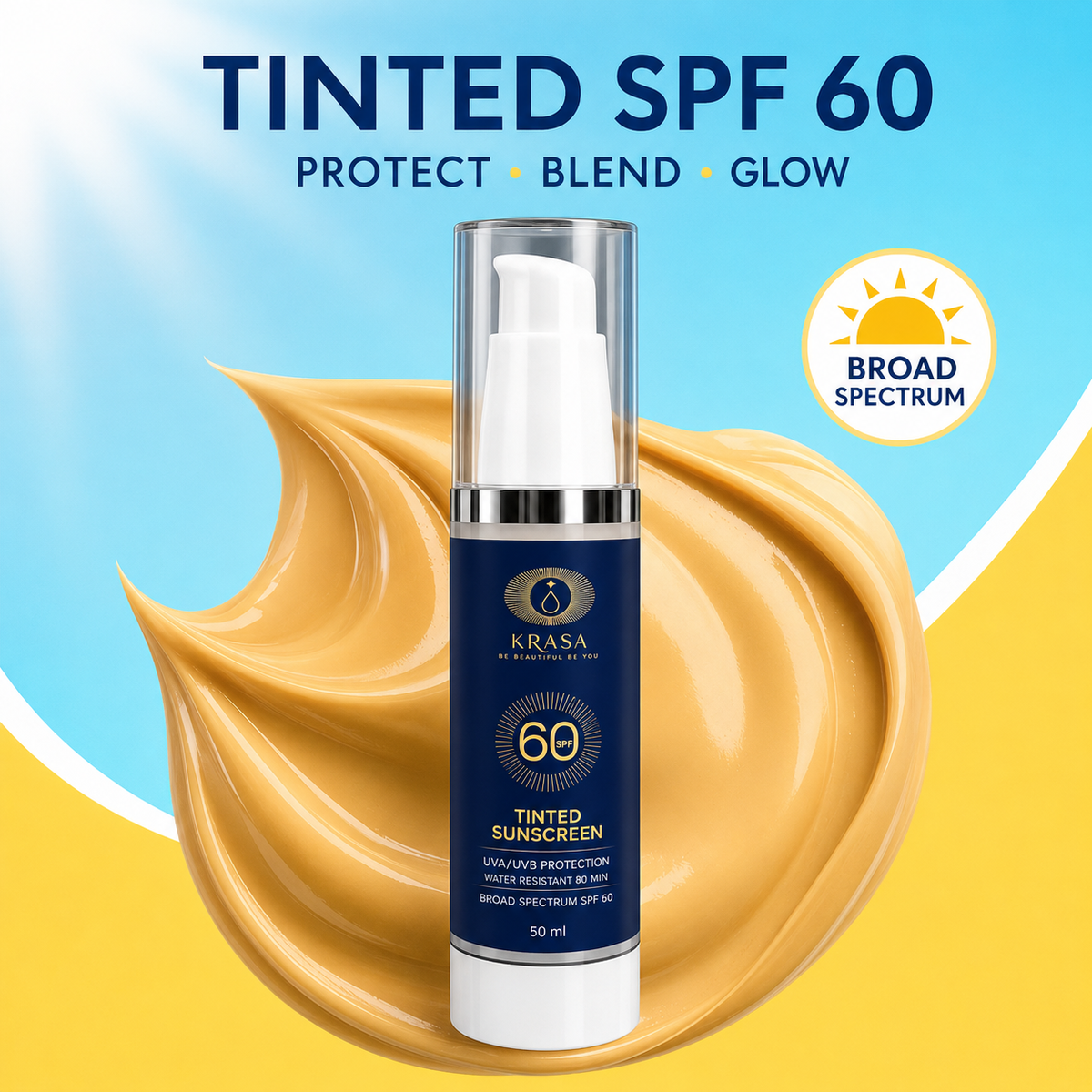 KRASA TINTED SUNSCREEN