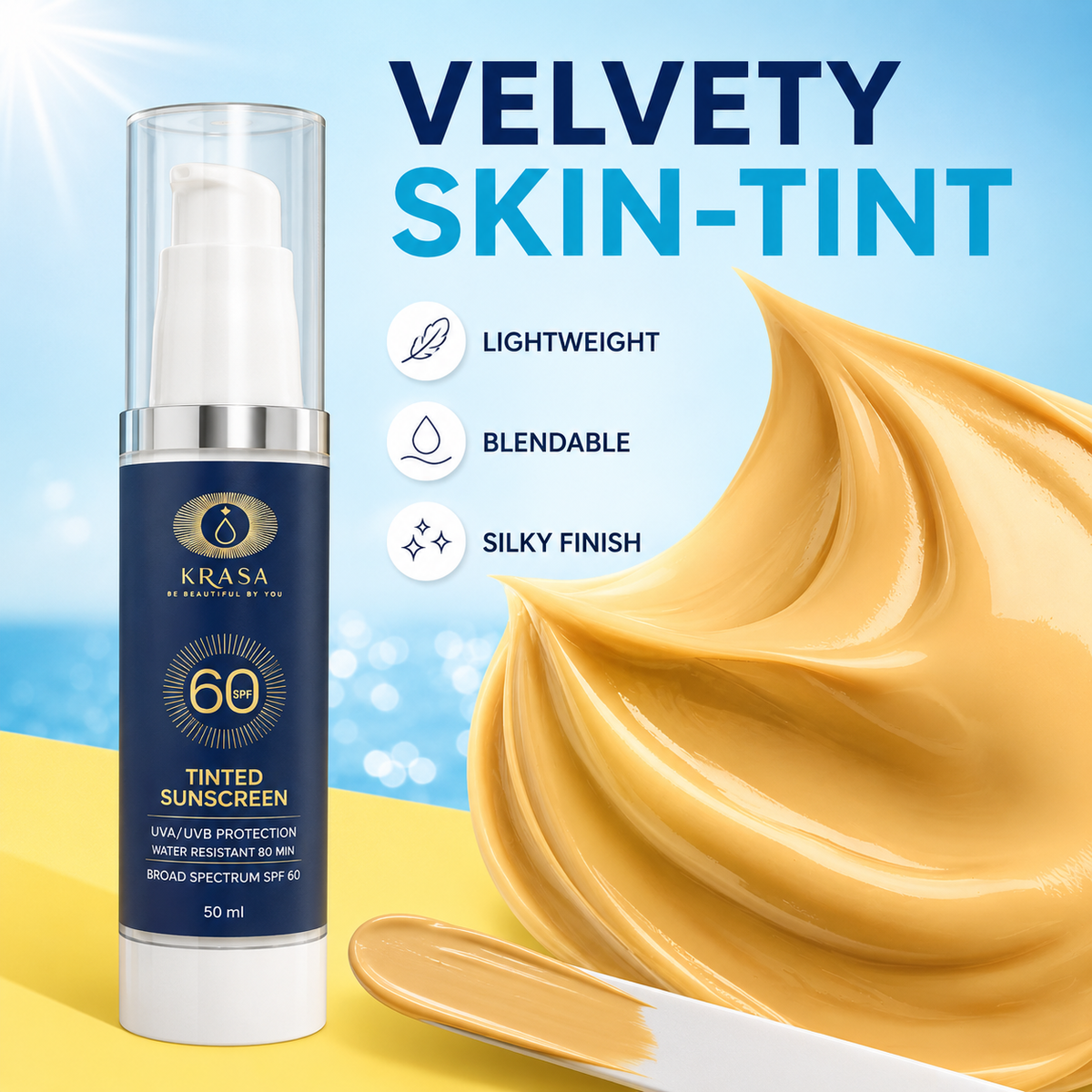 KRASA TINTED SUNSCREEN