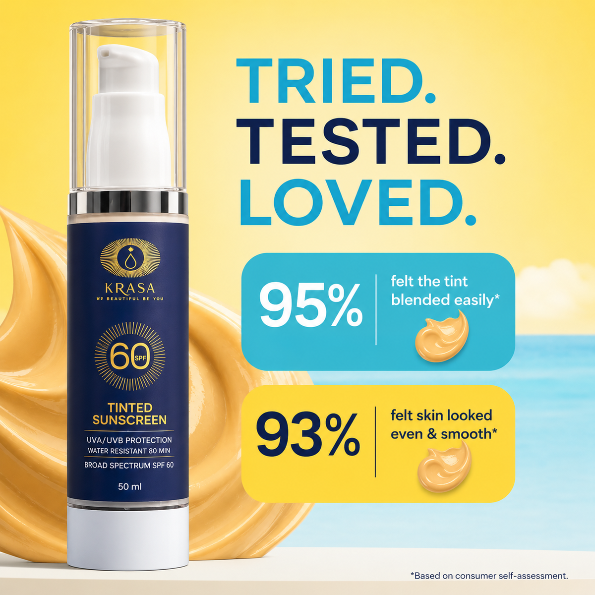 KRASA TINTED SUNSCREEN
