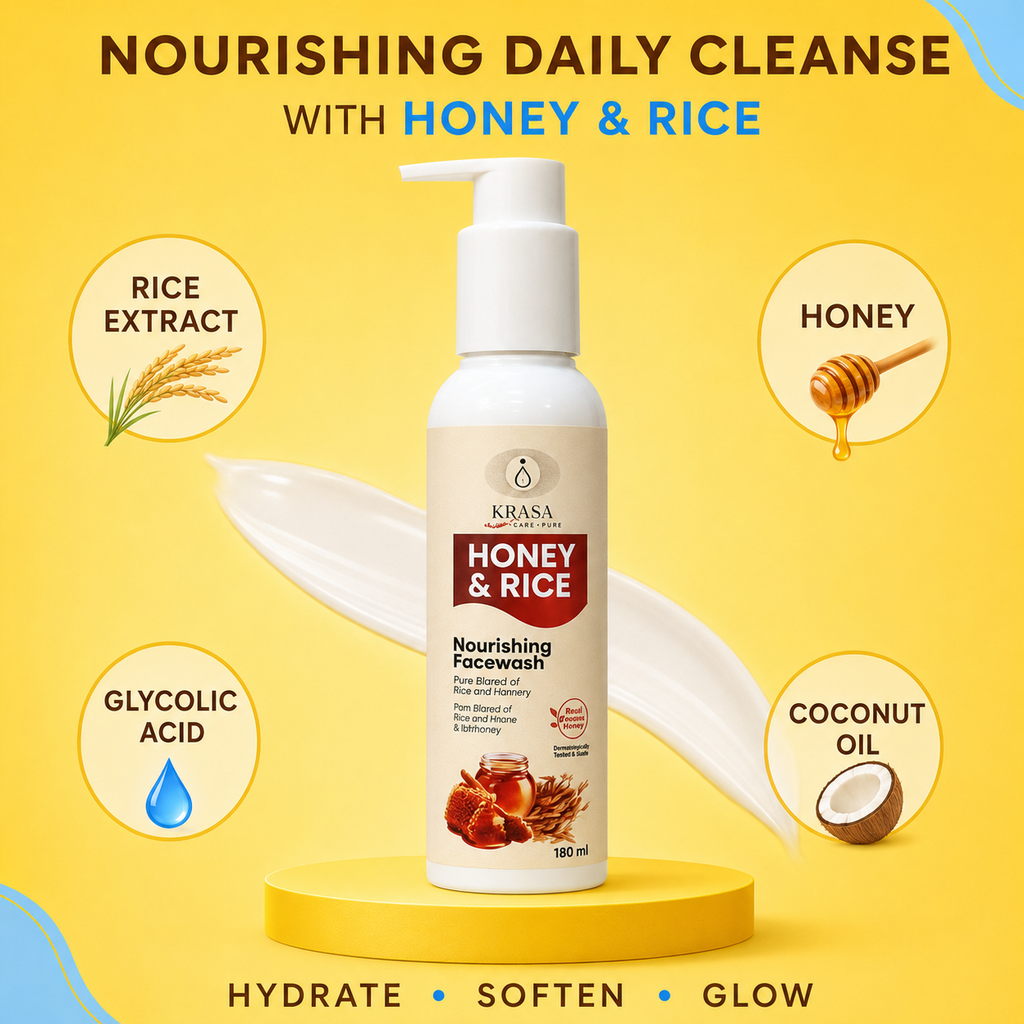 KRASA HONEY & RICE FACEWASH