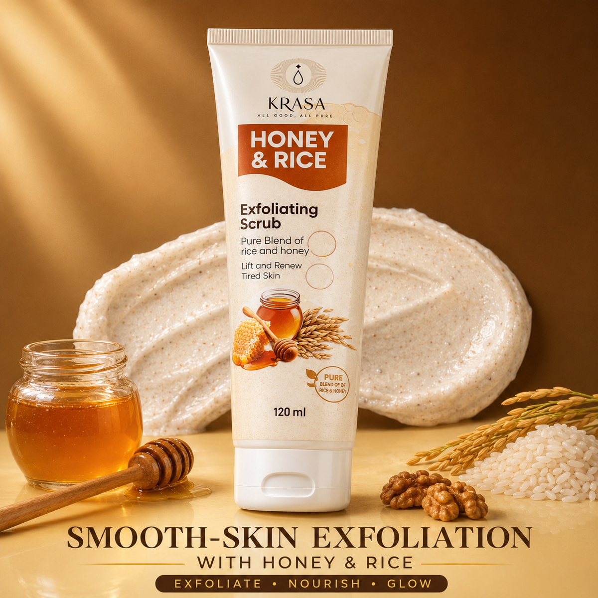 KRASA HONEY & RICE SCRUB