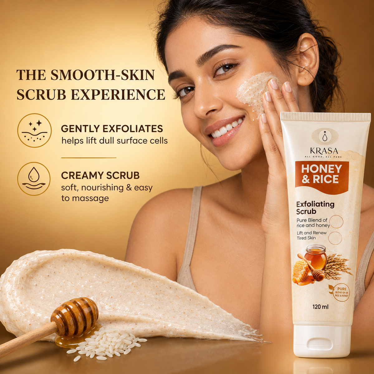 KRASA HONEY & RICE SCRUB