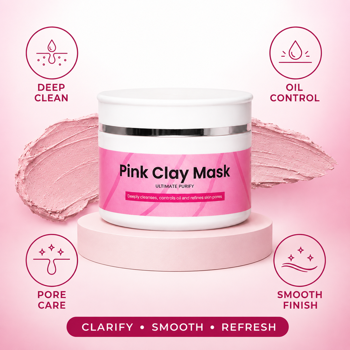 KRASA PINK CLAY MASK