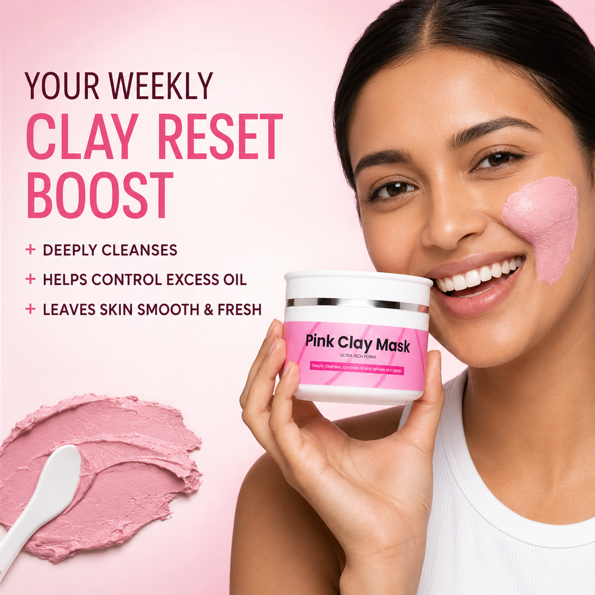 KRASA PINK CLAY MASK