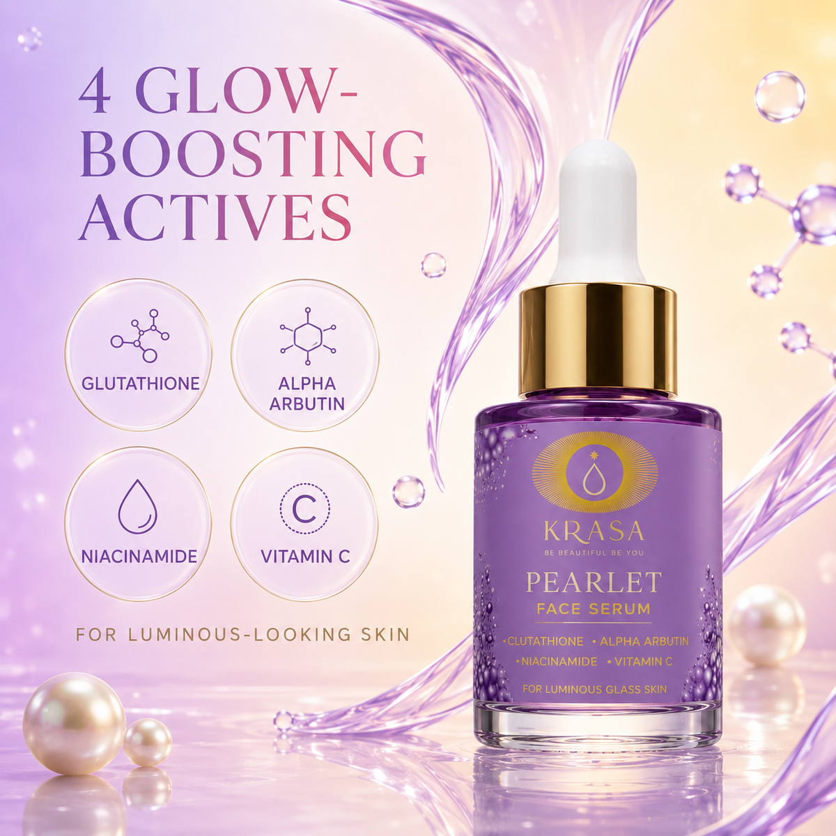 KRASA PEARLET GLOW SERUM