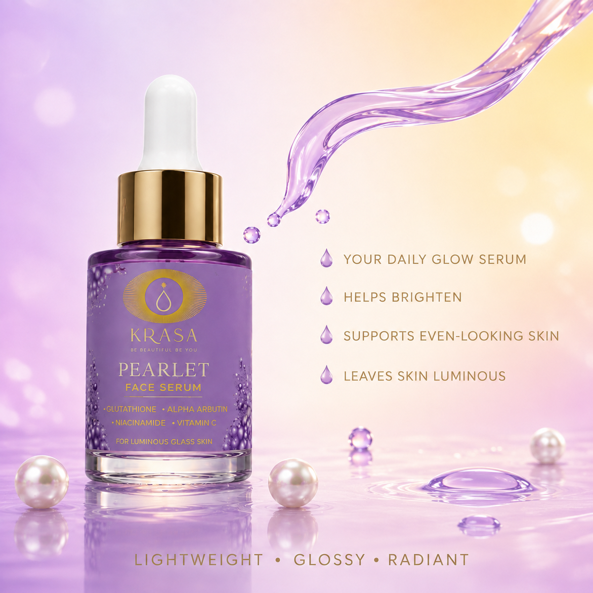KRASA PEARLET GLOW SERUM
