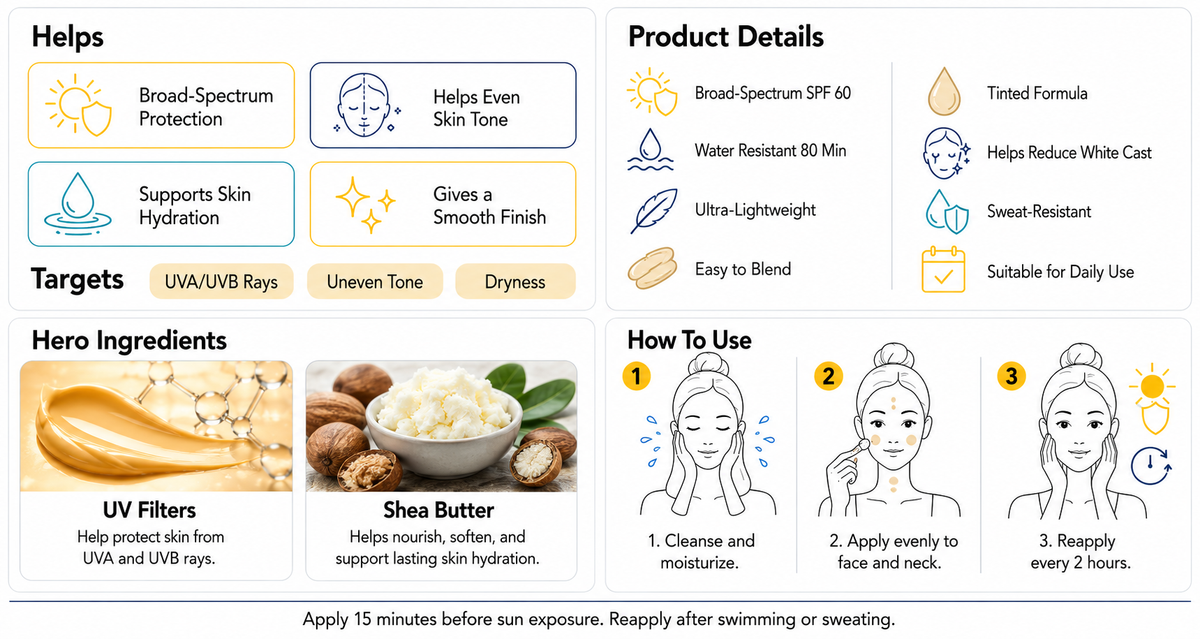 KRASA TINTED SUNSCREEN