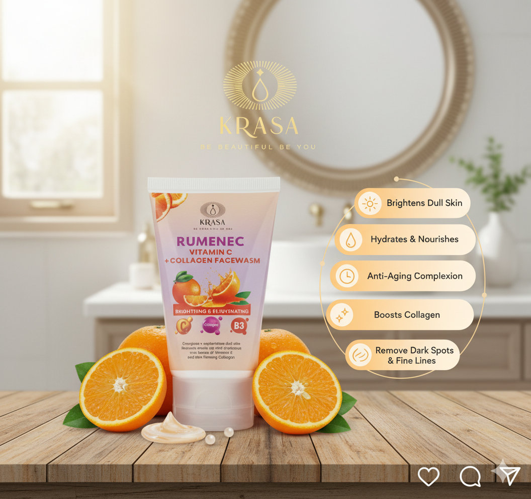 KRASA RUMENEC VITAMIN C + COLLAGEN FACEWASH