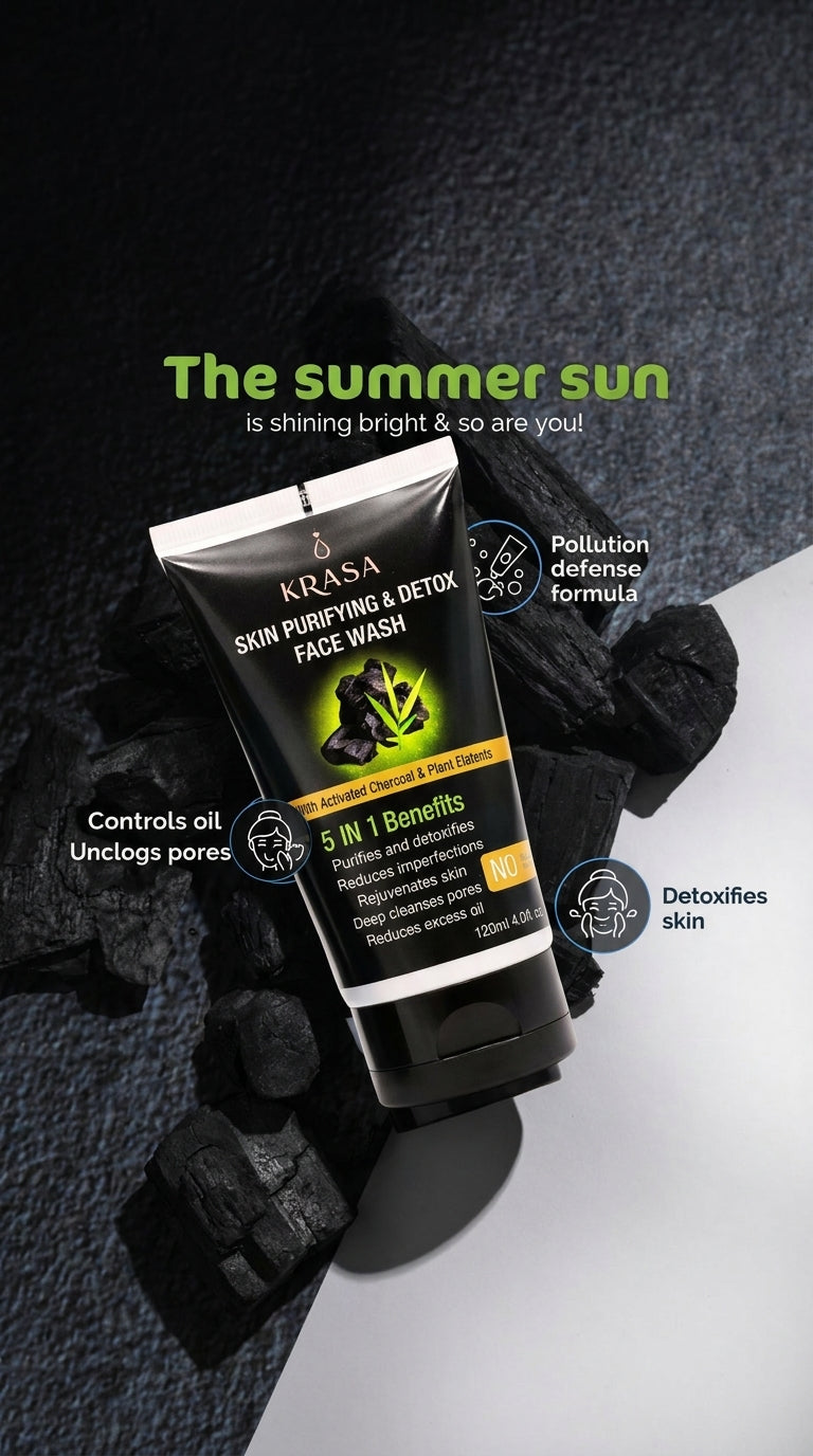 KRASA CHARCOAL FACEWASH