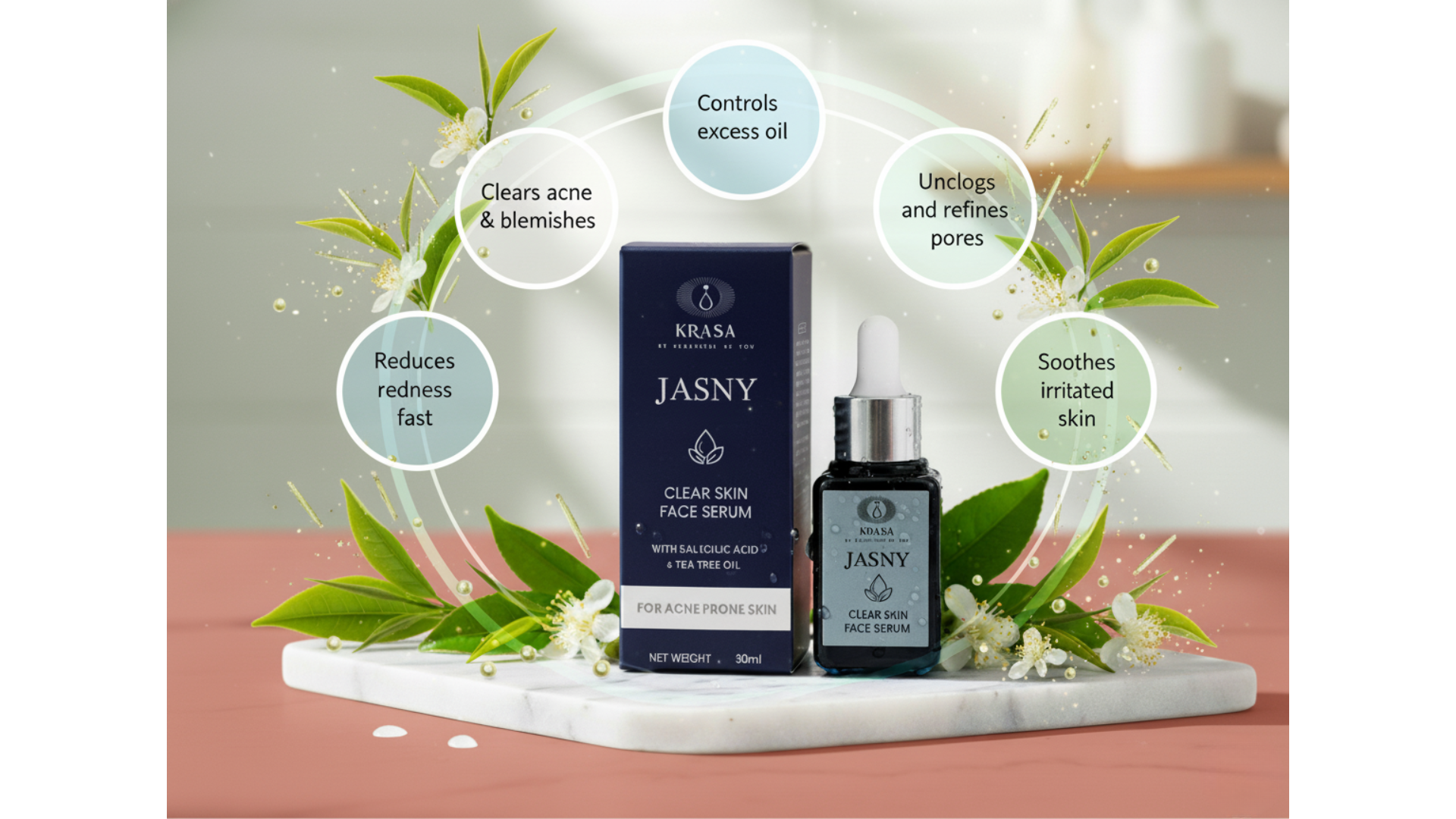 KRASA JASNY CLEAR SKIN FACE SERUM