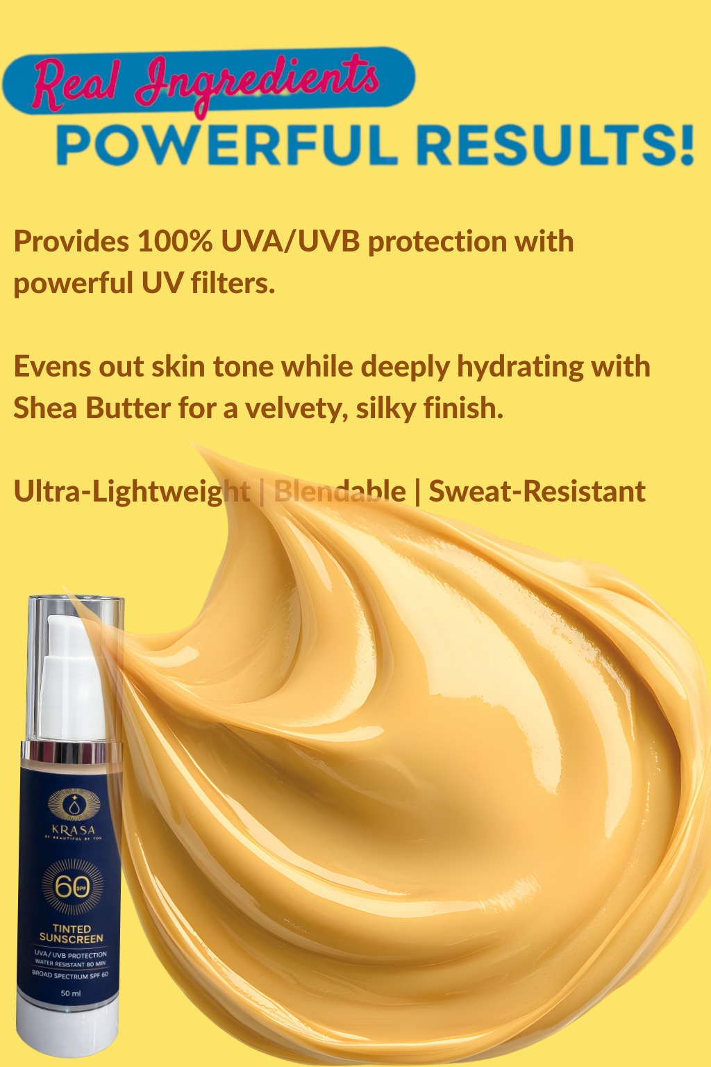 KRASA TINTED SUNSCREEN